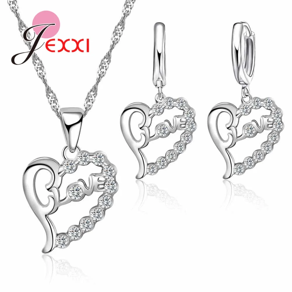 Classical Wedding Heart Shape Jewelry sets Austrya Crystal Pendant Necklace Stud Earring Charm Jewellery For Girls
Classical Wedding Heart Shape Jewelry sets Austrya Crystal Pendant Necklace Stud Earring Charm Jewellery For Girls
