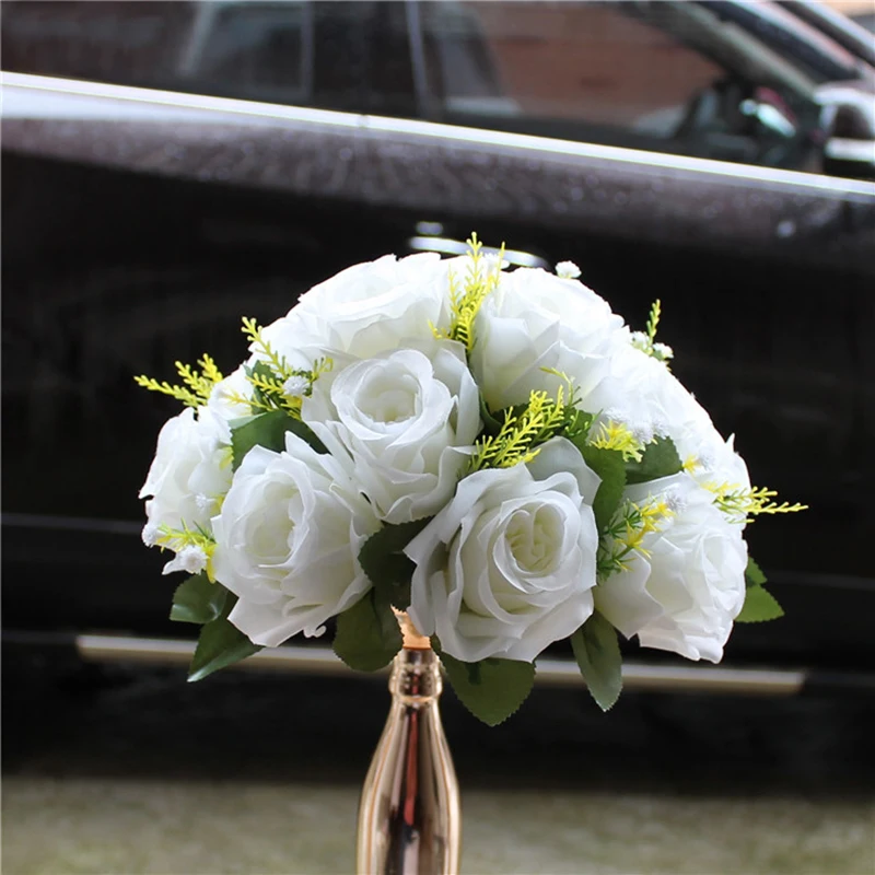 Custom 26cm silk rose artificial flower ball centerpieces arrangement decor for wedding backdrop table flower ball 7 colors
Custom 26cm silk rose artificial flower ball centerpieces arrangement decor for wedding backdrop table flower ball 7 colors