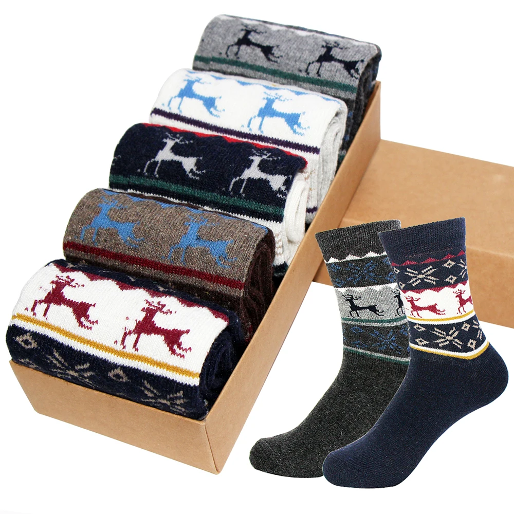 Autumn Winter Thick Warm Mens Happy Wool Socks off white Harajuku Deer Pattern Calcetines hombre Compression Skarpetki Sock meia
Autumn Winter Thick Warm Mens Happy Wool Socks off white Harajuku Deer Pattern Calcetines hombre Compression Skarpetki Sock meia