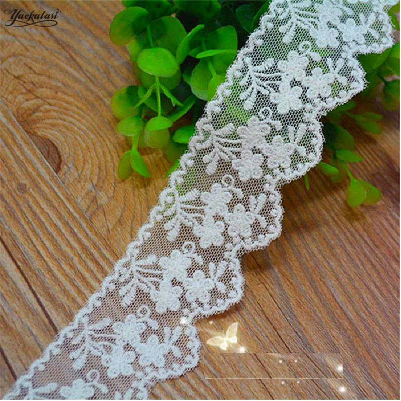 YACKALASI 14 Yds Soft Tulle Cotton Embroidered Lace Trim DIY Garment Accessories 4cm
YACKALASI 14 Yds Soft Tulle Cotton Embroidered Lace Trim DIY Garment Accessories 4cm