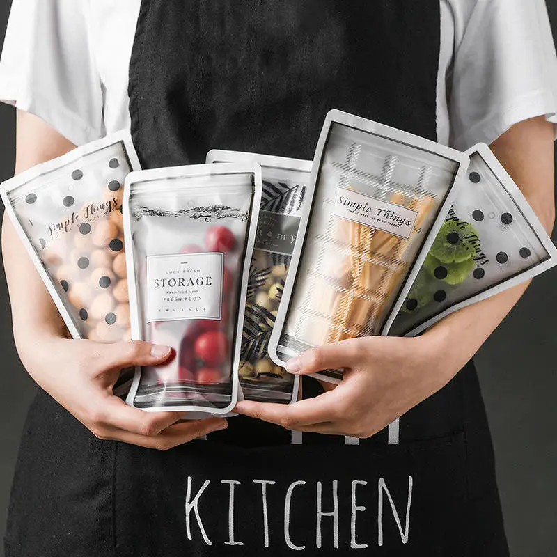 4pcs Household Kitchen Food Zipper Bag Snack Sealing Moisture Storage Bag Refrigerator Fresh Fruit Vegetable Kitchen Organizer
4pcs Household Kitchen Food Zipper Bag Snack Sealing Moisture Storage Bag Refrigerator Fresh Fruit Vegetable Kitchen Organizer