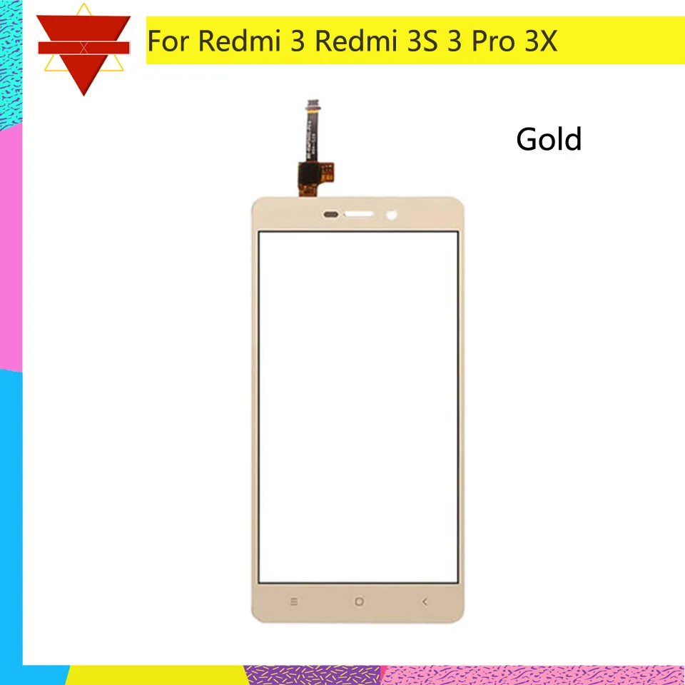 Оригинальная передняя панель Redmi 3 для Xiaomi 3S Pro 3X сенсорный экран сенсор ЖК-дисплей