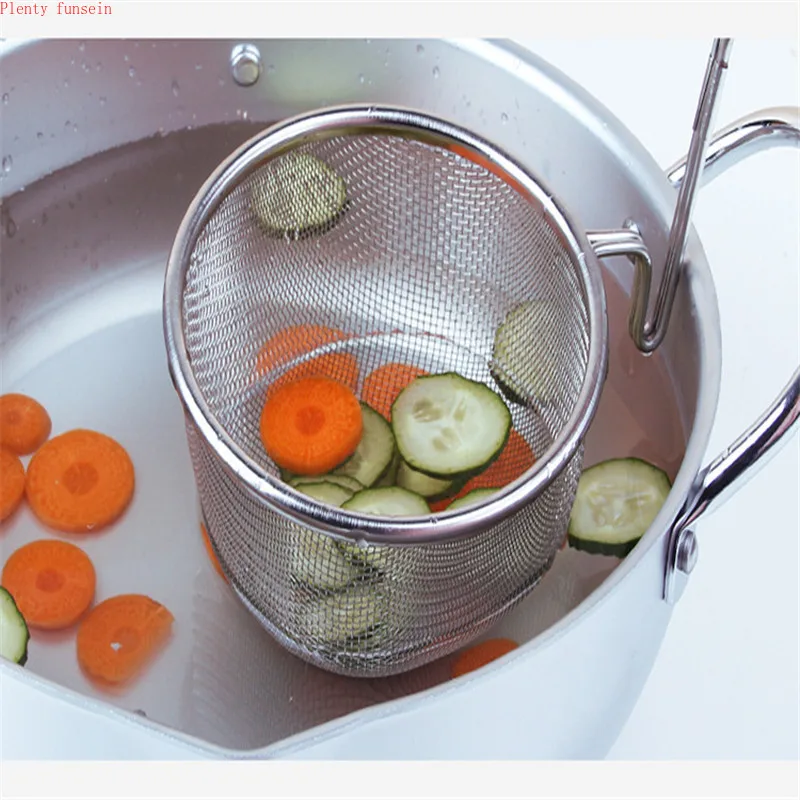 

Strainer Colander Scoop 304 stainless steel drain oil Spicy Hot Pot juice residue sift noodle soybean milk filter Kitchen Sieve