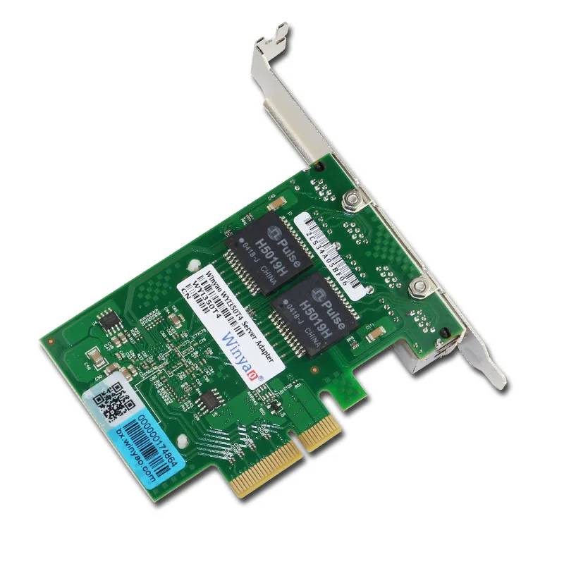 Winyao WYI350T4 PCI-E X4 RJ45 Qual порт сервер Gigabit Ethernet 10/100/1000 Мбит/с сетевой интерфейс карта для