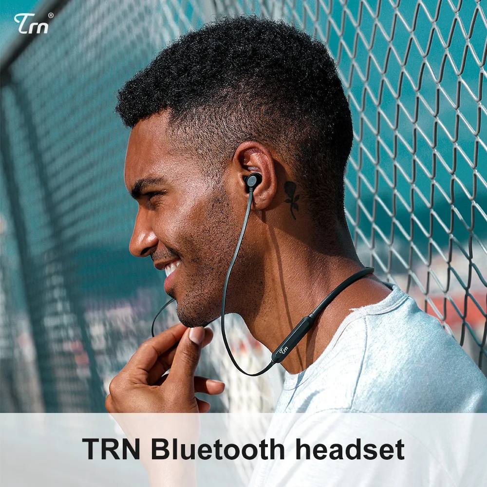 TRN AS10 Спортивная bluetooth гарнитура 7 Водонепроницаемая Bluetooth CSR8645 APTX для