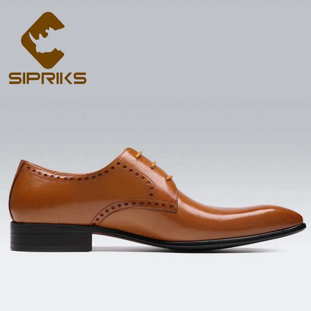 Sipriks British Style Dress Shoes Mens Genuine Leather Light Brown Gents Suits Shoes Elegant Black Wedding Social Shoes Pointed
Sipriks British Style Dress Shoes Mens Genuine Leather Light Brown Gents Suits Shoes Elegant Black Wedding Social Shoes Pointed