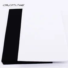 CMCYILING Black White Felt Sheet Non-Woven Fabric 1 MM Thickness Polyester Cloth For DIY Crafts Scrapbook 20 Pcs/Lot 20*30cm
