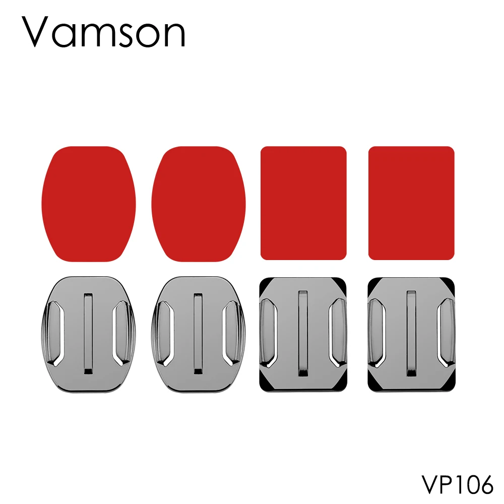 Vamson accessories 8 PCS flat curved adhesive surfboard embossed helmet for Gopro Hero 8 7 6 5 4 for YI 4K for SJCAM camera
Vamson accessories 8 PCS flat curved adhesive surfboard embossed helmet for Gopro Hero 8 7 6 5 4 for YI 4K for SJCAM camera