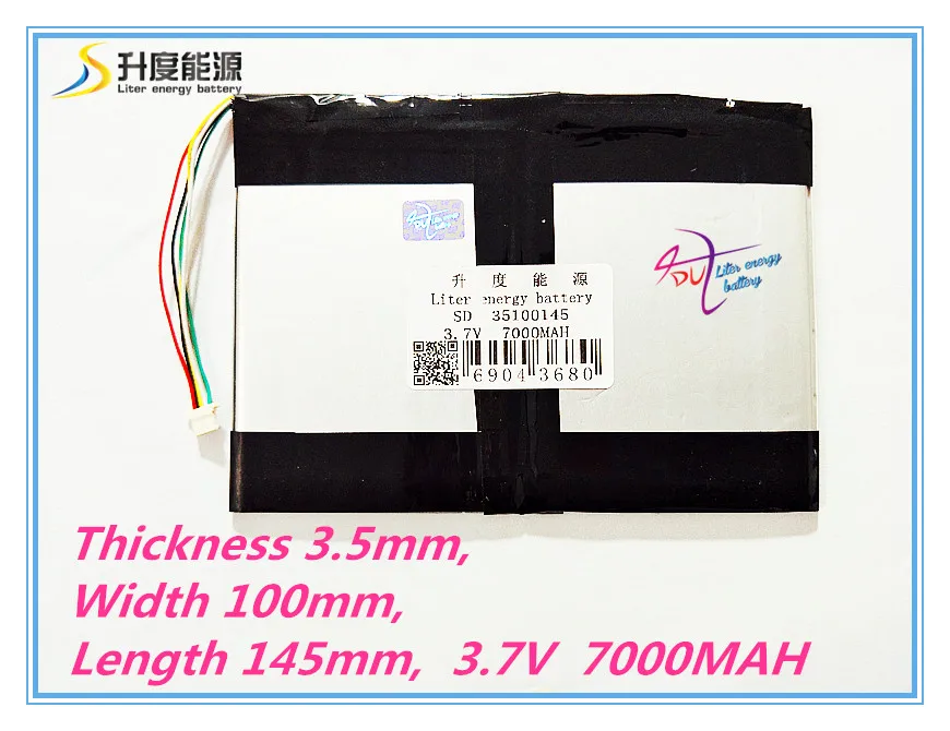 5 thread 35100145 3.7 v 7000mAH bateria Li-ion para tablet pc 9.7 polegada 10.1 polegada speaker
5 thread 35100145 3.7 v 7000mAH bateria Li-ion para tablet pc 9.7 polegada 10.1 polegada speaker