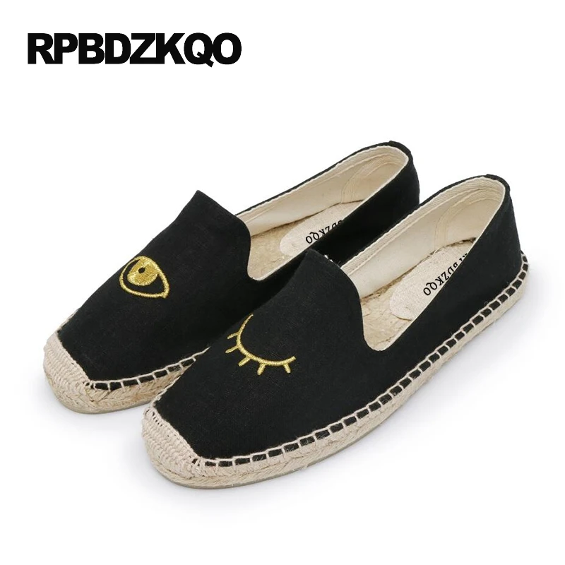 Slip On Shoes Women Plain Type Loafers For Women Stitch Hemp Appealing Denim Canvas Espadrilles Women Flat Embroidered Cartoon
Slip On Shoes Women Plain Type Loafers For Women Stitch Hemp Appealing Denim Canvas Espadrilles Women Flat Embroidered Cartoon