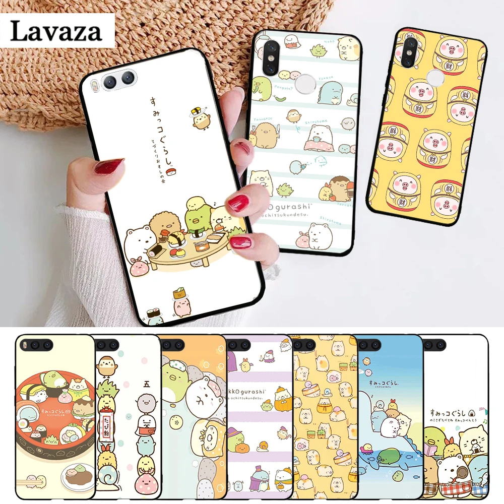 Милый силиконовый чехол sumikko gurashi Rilakkuma для Xiaomi MI 5X 6 6X 8 9 SE 9T Pro CC9E CC9 A3 F1 A1 A2 Lite MAX