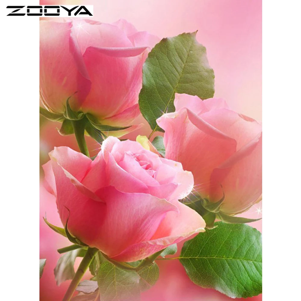 ZOOYA 3D Pink Rose Needlework DIY Cross Stitch Sets For Embroidery Kits Cross-Stitching Diamond Painting F1008
ZOOYA 3D Pink Rose Needlework DIY Cross Stitch Sets For Embroidery Kits Cross-Stitching Diamond Painting F1008