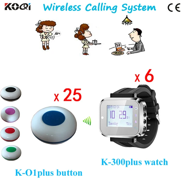Wireless Calling System,Wireless Call Button,Wireless Waiter Call(6 Watch +25 Table Bell Button)
Wireless Calling System,Wireless Call Button,Wireless Waiter Call(6 Watch +25 Table Bell Button)