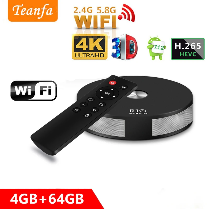 Глобальная версия коробка 3 Android 7 1 ТВ 4 K 60fps Youtube Google Smart Box RK3328 ядра Гб 2 4/5G WI FI 1000 M LAN