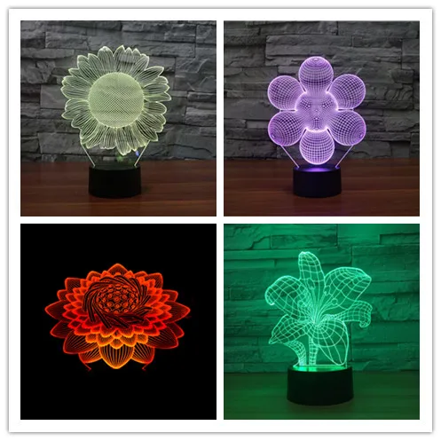 Подсолнух Лотос Лилия LED 3D лампа 7 цветов Изменение 3D ночник дистанционный сенсорный выключатель настольная лампа для друга рождественские ...
Подсолнух Лотос Лилия LED 3D лампа 7 цветов Изменение 3D ночник дистанционный сенсорный выключатель настольная лампа для друга рождественские ...