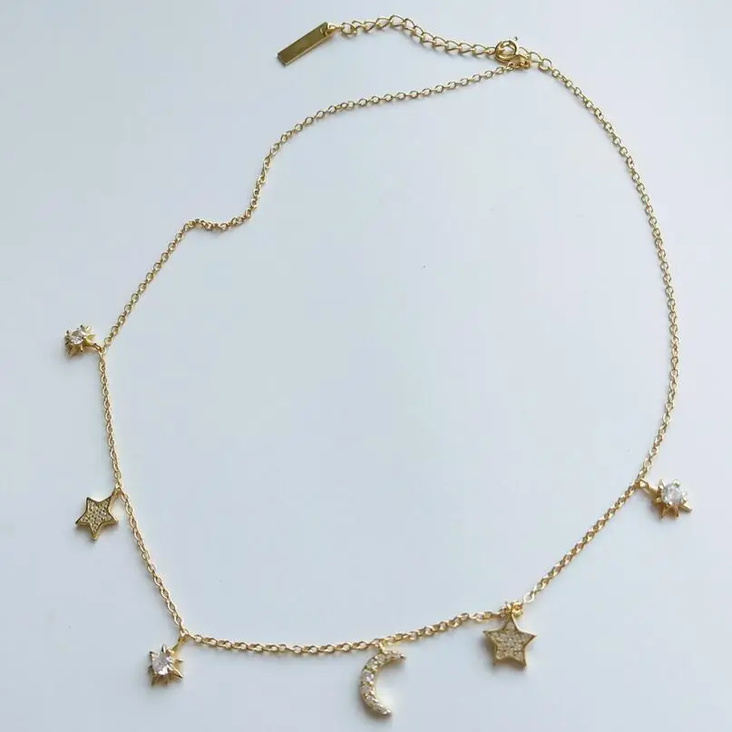 2018 New Women Sexy Bling Cubic Zirconia Christmas Gift Moon Star Drop Charm Silver Chocker Choker Silver 925 Necklace Statement
2018 New Women Sexy Bling Cubic Zirconia Christmas Gift Moon Star Drop Charm Silver Chocker Choker Silver 925 Necklace Statement
