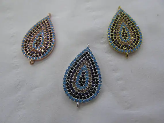Top Quality CZ Micro Pave Evil Eye teardrop drop peach Pendant Eyes Micro Crystal Pave Diamond connector 18-28mm 6pcs
Top Quality CZ Micro Pave Evil Eye teardrop drop peach Pendant Eyes Micro Crystal Pave Diamond connector 18-28mm 6pcs