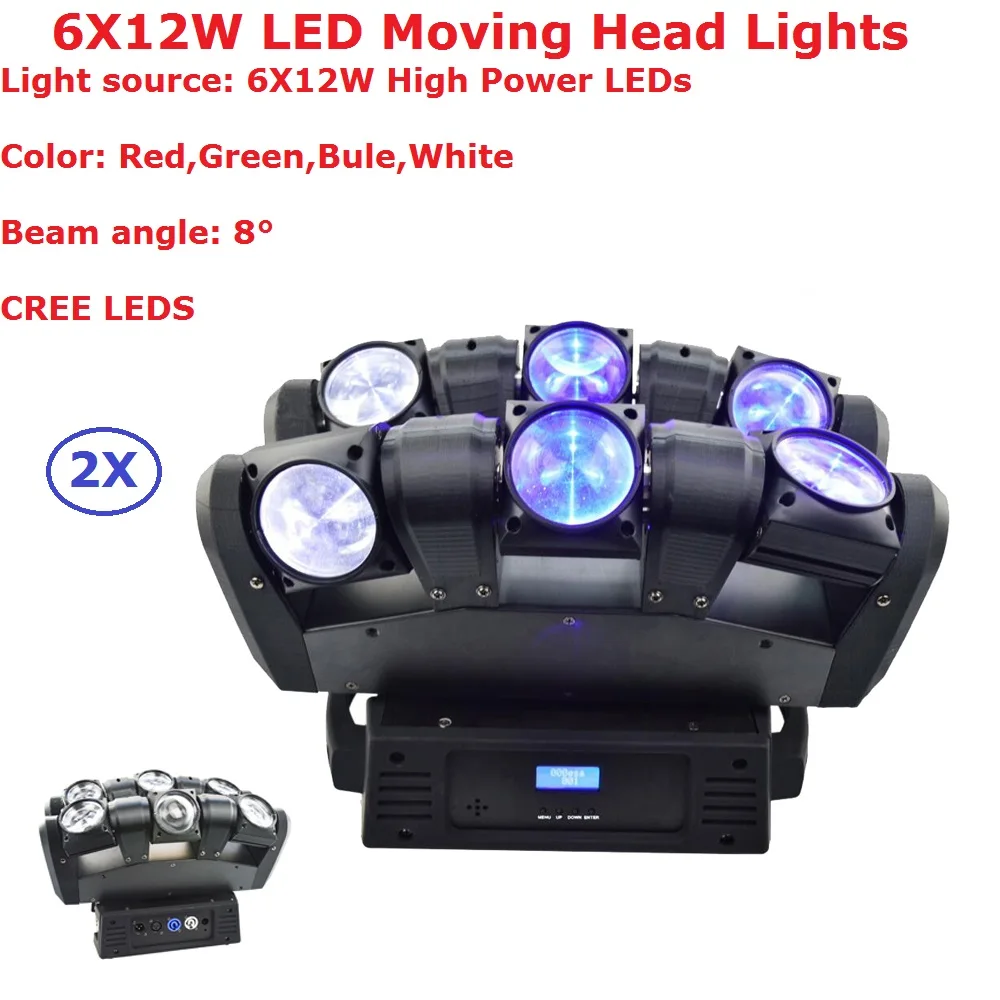 Новейшие светодиоды CREE DJ, подвижный головной свет, 6x12 Вт, RGBW, Четырехцветные светодиодные подвижные головные лучи, 8 градусов, угол луча, ЖК-д...
Новейшие светодиоды CREE DJ, подвижный головной свет, 6x12 Вт, RGBW, Четырехцветные светодиодные подвижные головные лучи, 8 градусов, угол луча, ЖК-д...