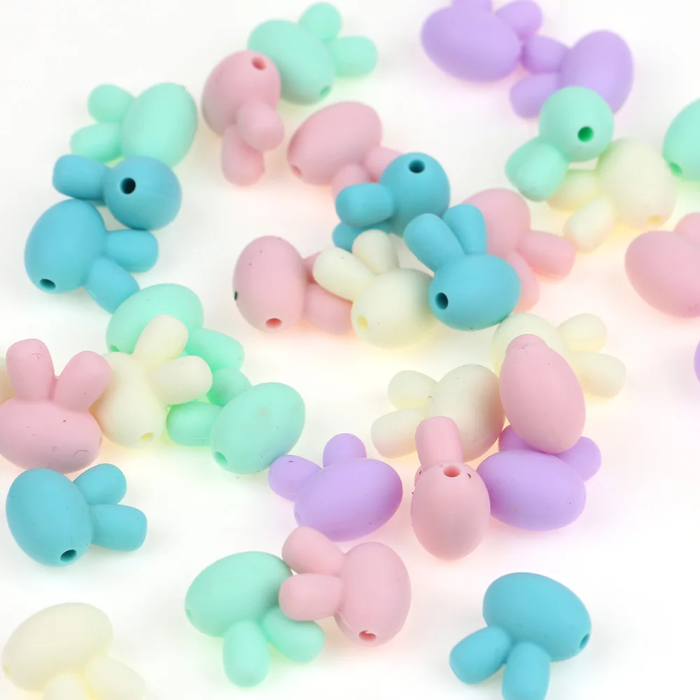 TYRY.HU 10 pieces Rabbit Beads Silicone Animal Beads Baby Teether Silicone Teether Teething Beads For Necklace BPA Free
TYRY.HU 10 pieces Rabbit Beads Silicone Animal Beads Baby Teether Silicone Teether Teething Beads For Necklace BPA Free