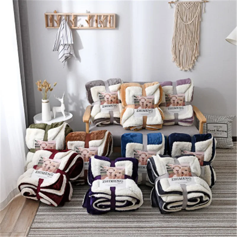 Extra Thick Pure Color Winter Lamb Blanket, Single and Double Extra Soft, Comfortable, Warm Sofa / Bed Blanket
Extra Thick Pure Color Winter Lamb Blanket, Single and Double Extra Soft, Comfortable, Warm Sofa / Bed Blanket