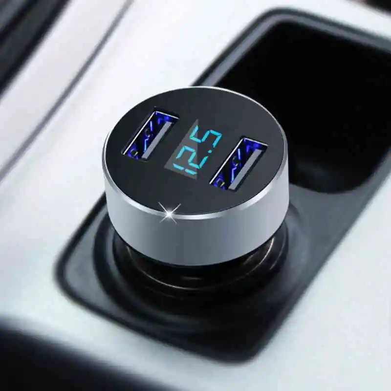 Universal Car Charger 5V 3.1A Quick Charger Dual USB Port LED Display 2port USB Quick Car Charger with Car Voltage Diagnostic
Universal Car Charger 5V 3.1A Quick Charger Dual USB Port LED Display 2port USB Quick Car Charger with Car Voltage Diagnostic