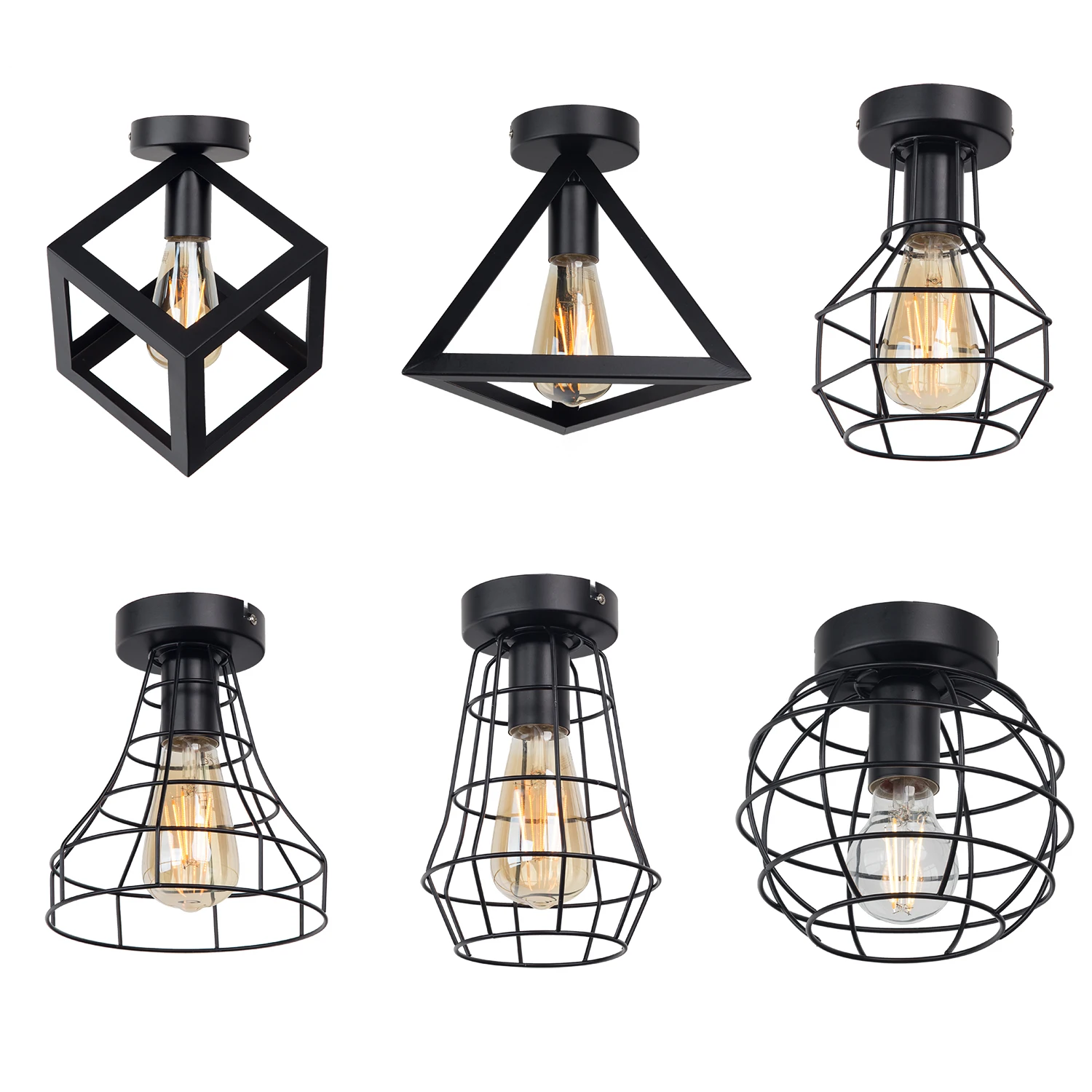2023 Zhaoke Vintage Iron Black Ceiling Light LED Industrial Modern Ceiling Lamp Nordic Lighting Cage Fixture Home Living Room
2023 Zhaoke Vintage Iron Black Ceiling Light LED Industrial Modern Ceiling Lamp Nordic Lighting Cage Fixture Home Living Room