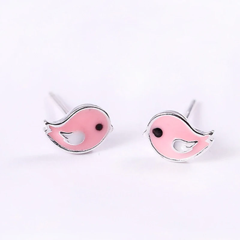 XIYANIKE Cute Silver Color Pink Bird Stud Earring for Kids Children Girl Lovely Animal Sterling-silver-jewelry Bijoux New
XIYANIKE Cute Silver Color Pink Bird Stud Earring for Kids Children Girl Lovely Animal Sterling-silver-jewelry Bijoux New