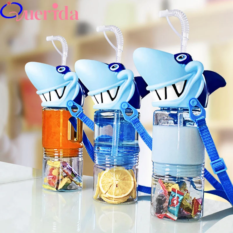 Creative Large Capacity Shark Portable Plastic Funny Drink Juice Water Bottle Cartoon Child With Rope Double Layer Kettle
Creative Large Capacity Shark Portable Plastic Funny Drink Juice Water Bottle Cartoon Child With Rope Double Layer Kettle