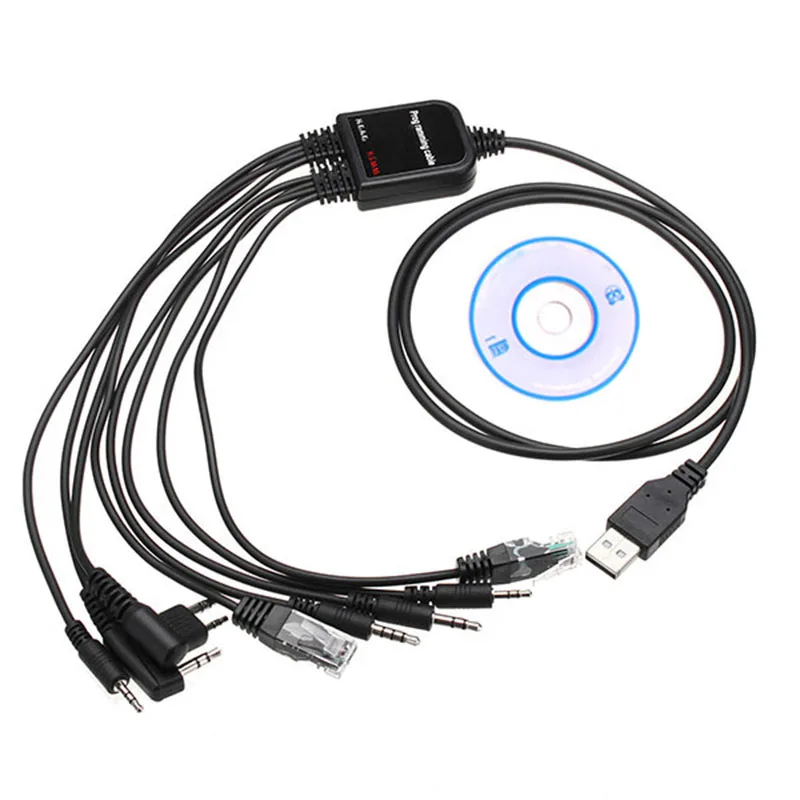 2021 8 in 1 Computer USB Programming Cable for kenwood baofeng motorola yaesu for icom Handy walkie talkie car radio CD Software
2021 8 in 1 Computer USB Programming Cable for kenwood baofeng motorola yaesu for icom Handy walkie talkie car radio CD Software