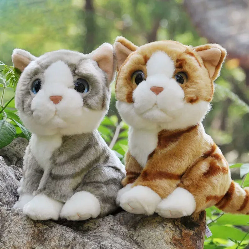 Mini Lifelike Striped Cat Plush Toys Soft Cute Big Eyed Cats Realistic Scottish Fold Animal Stuffed Toy Gifts For Kids
Mini Lifelike Striped Cat Plush Toys Soft Cute Big Eyed Cats Realistic Scottish Fold Animal Stuffed Toy Gifts For Kids