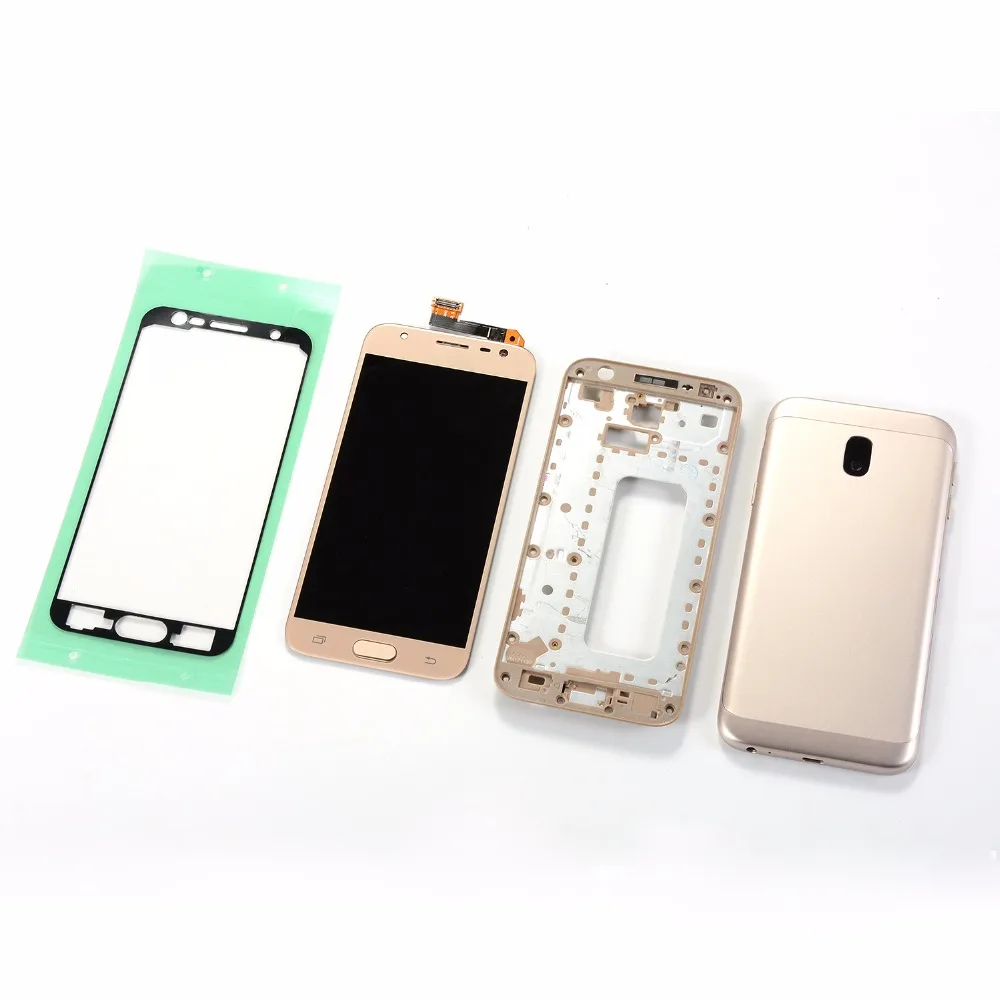 Для Samsung Galaxy J3 PRO J3 2017 J330 ЖК-дисплей сенсорный экран + Главная Кнопка + Корпус Передняя рамка аккумулятор задняя крышка + клей 
Для Samsung Galaxy J3 PRO J3 2017 J330 ЖК-дисплей сенсорный экран + Главная Кнопка + Корпус Передняя рамка аккумулятор задняя крышка + клей