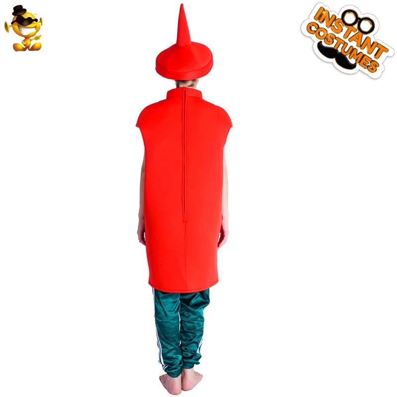 Unisex Adult Cosplay Tomato Sauce Costume Carnival Fancy Dress Yummy Food Ketchup Jumpsuit Halloween Funny Party Mascot Suits
Unisex Adult Cosplay Tomato Sauce Costume Carnival Fancy Dress Yummy Food Ketchup Jumpsuit Halloween Funny Party Mascot Suits