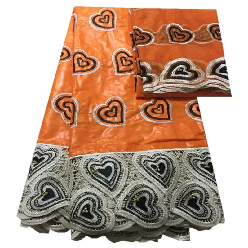 african orange bazin riche fabrics with beads Brocade Fabric african bazin rich with 2yards tulle cord lace fabric
african orange bazin riche fabrics with beads Brocade Fabric african bazin rich with 2yards tulle cord lace fabric