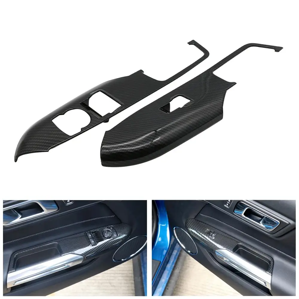 Carbon Black Interior Door Window Lift Switch Panel Cover Trim For Ford Mustang 2015 2016 2017 Car Frame Sticker Decor
Carbon Black Interior Door Window Lift Switch Panel Cover Trim For Ford Mustang 2015 2016 2017 Car Frame Sticker Decor