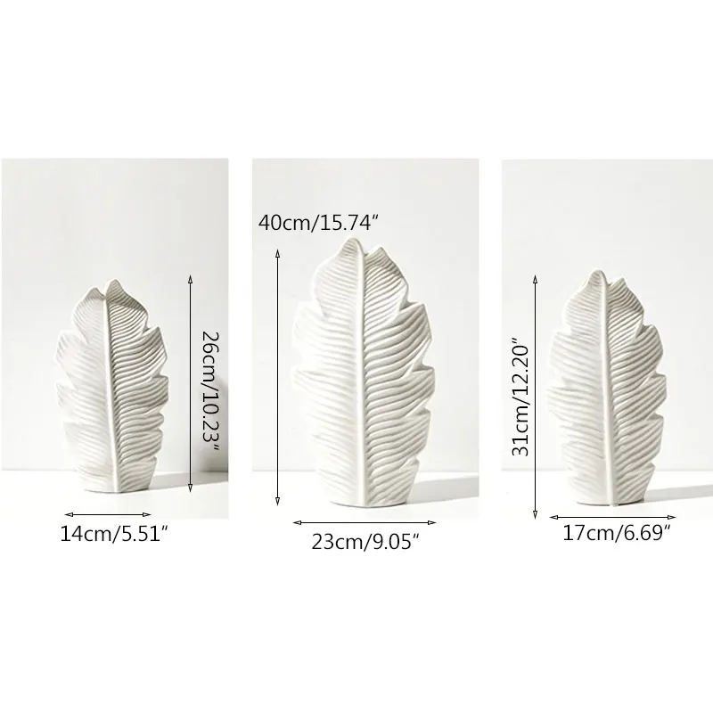 Ceramic Vase Nordic Style Desktop Flower Vase Leaf Shape Flower Pot Creative Home Decoration Accessories
Ceramic Vase Nordic Style Desktop Flower Vase Leaf Shape Flower Pot Creative Home Decoration Accessories