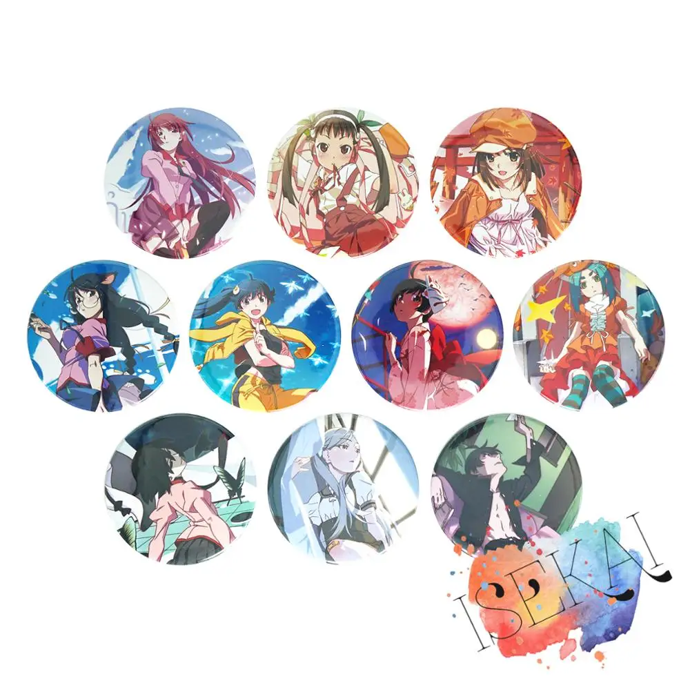 Monogatari Series Anime Badge Hitagi Mayoi Nadeko Karen Tsubasa Yotsugi Oikura Sodachi Oshino Ougi Metal Badge Brooch Pins
Monogatari Series Anime Badge Hitagi Mayoi Nadeko Karen Tsubasa Yotsugi Oikura Sodachi Oshino Ougi Metal Badge Brooch Pins