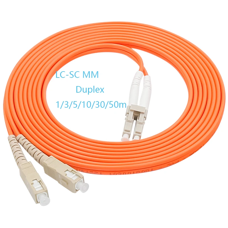 Manufacturer price LC/UPC-SC/UPC Muliti mode MM Duplex Fiber Optical Jumper Fiber Optic Patch Cord 1m/3m/5m/10m/30m/50m
Manufacturer price LC/UPC-SC/UPC Muliti mode MM Duplex Fiber Optical Jumper Fiber Optic Patch Cord 1m/3m/5m/10m/30m/50m
