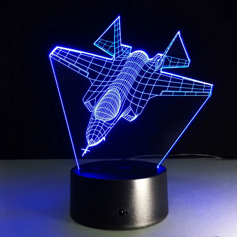 3D Aircraft Modeling LED Night Light with 7 color Changing USB Table Desk Lamp for Kids Boys Birthday Xmas Gift Home Room Decor
3D Aircraft Modeling LED Night Light with 7 color Changing USB Table Desk Lamp for Kids Boys Birthday Xmas Gift Home Room Decor