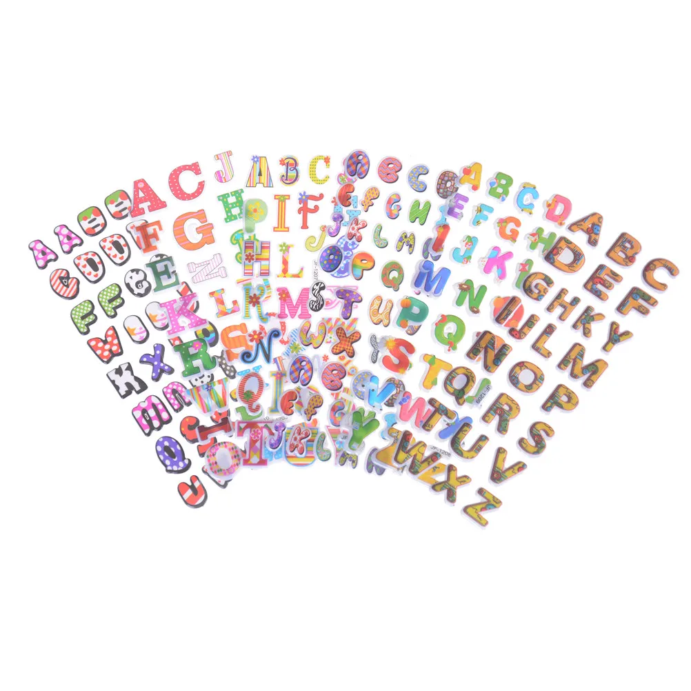 3D Cartoon 6pcs/lot 26 english letters kids rooms bubble Stickers school study Scrapbook Puffy PVC Stickers
3D Cartoon 6pcs/lot 26 english letters kids rooms bubble Stickers school study Scrapbook Puffy PVC Stickers