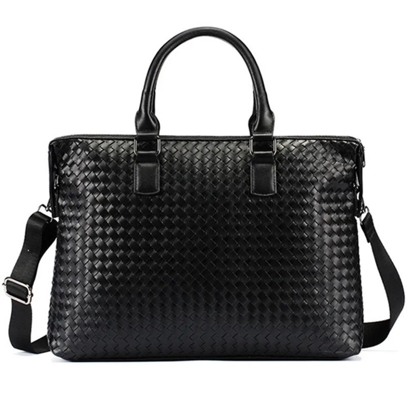 Hand Weaving Laptop Business PU Leather Men Briefcases Handbag Totes Computer Messenger Bags Men Shoulder Bag Male Briefcase
Hand Weaving Laptop Business PU Leather Men Briefcases Handbag Totes Computer Messenger Bags Men Shoulder Bag Male Briefcase