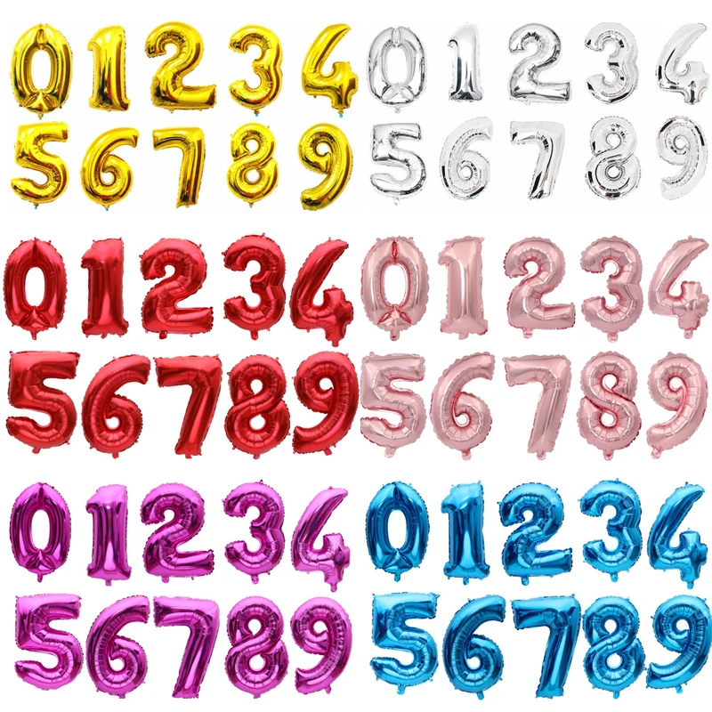 Number Foil Balloon 40 inch Rose Gold Silver Blue Discolor Digital Birthday Party Decoration Baby Shower Supplies
Number Foil Balloon 40 inch Rose Gold Silver Blue Discolor Digital Birthday Party Decoration Baby Shower Supplies