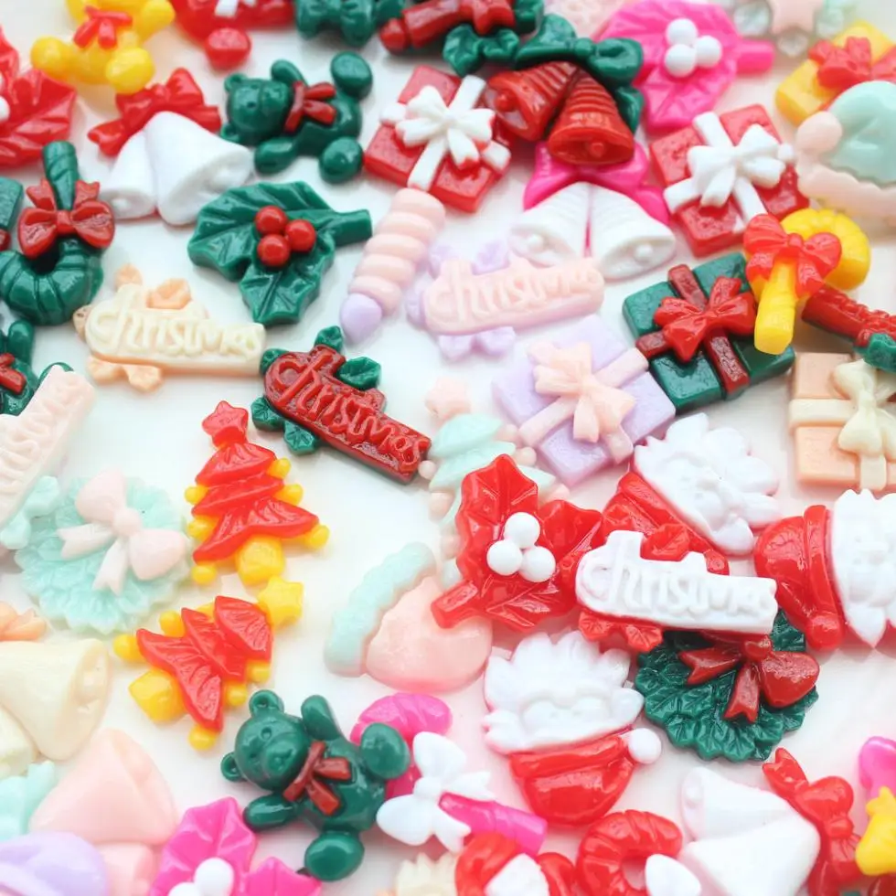 200pcs mixed Christmas Resins Hair Bow Resins Sants shoe ,trees,bears,gift box jingle bells cabochon
200pcs mixed Christmas Resins Hair Bow Resins Sants shoe ,trees,bears,gift box jingle bells cabochon