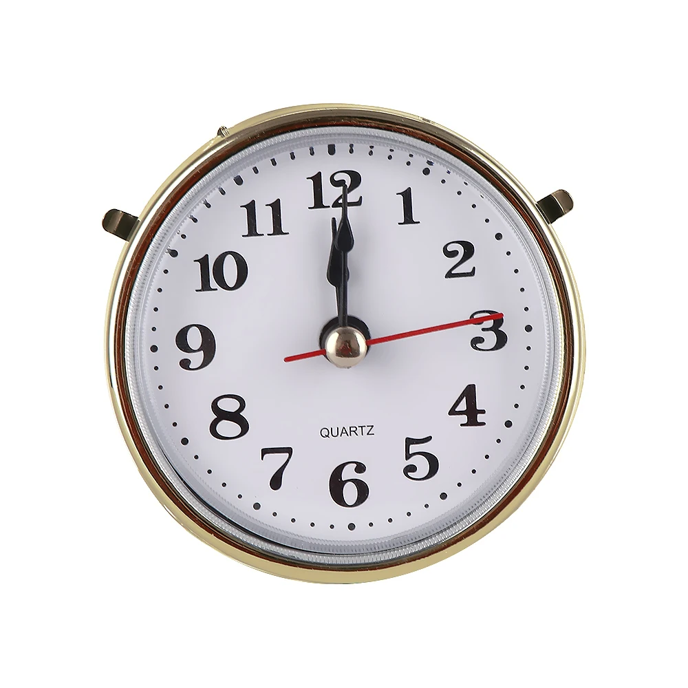 New Classical Durable 2-1/2" (65mm) Clock Quartz Movement Insert Roman Numeral White Face Gold Trim Clock Accessories
New Classical Durable 2-1/2" (65mm) Clock Quartz Movement Insert Roman Numeral White Face Gold Trim Clock Accessories