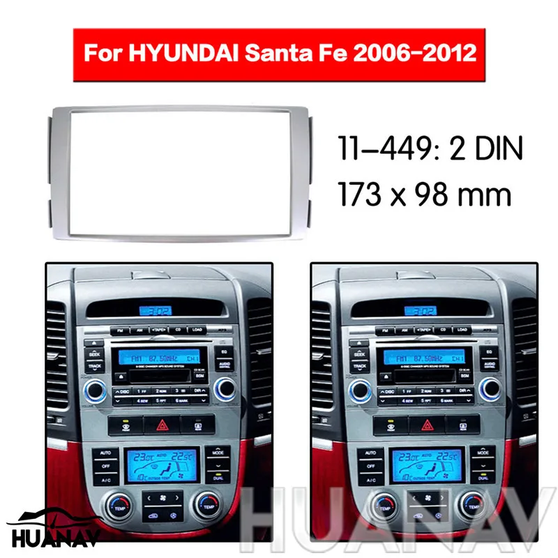HUANAV Car Radio stereo Fitting installation adapter fascia For 2006-2012 HYUNDAI SANTAFE recorder radio frame Audio Fascias
HUANAV Car Radio stereo Fitting installation adapter fascia For 2006-2012 HYUNDAI SANTAFE recorder radio frame Audio Fascias