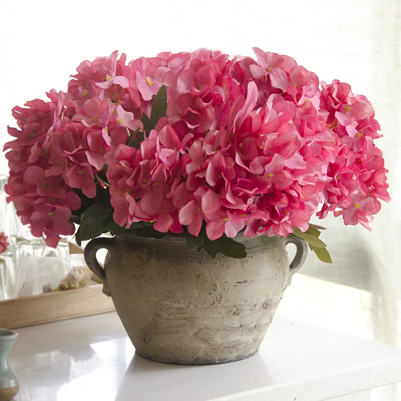 Artificial Hydrangea Silk Flower 6 Heads Bouquet Fleur Artificielle Flores Arrange Table Wedding Home Decor Party accessory
Artificial Hydrangea Silk Flower 6 Heads Bouquet Fleur Artificielle Flores Arrange Table Wedding Home Decor Party accessory