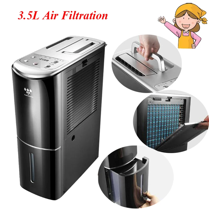 3.5L Effective Air Filtration Visual Water Level Window Design Dehumidified Operating Dehumidifier in Black DM1211
3.5L Effective Air Filtration Visual Water Level Window Design Dehumidified Operating Dehumidifier in Black DM1211