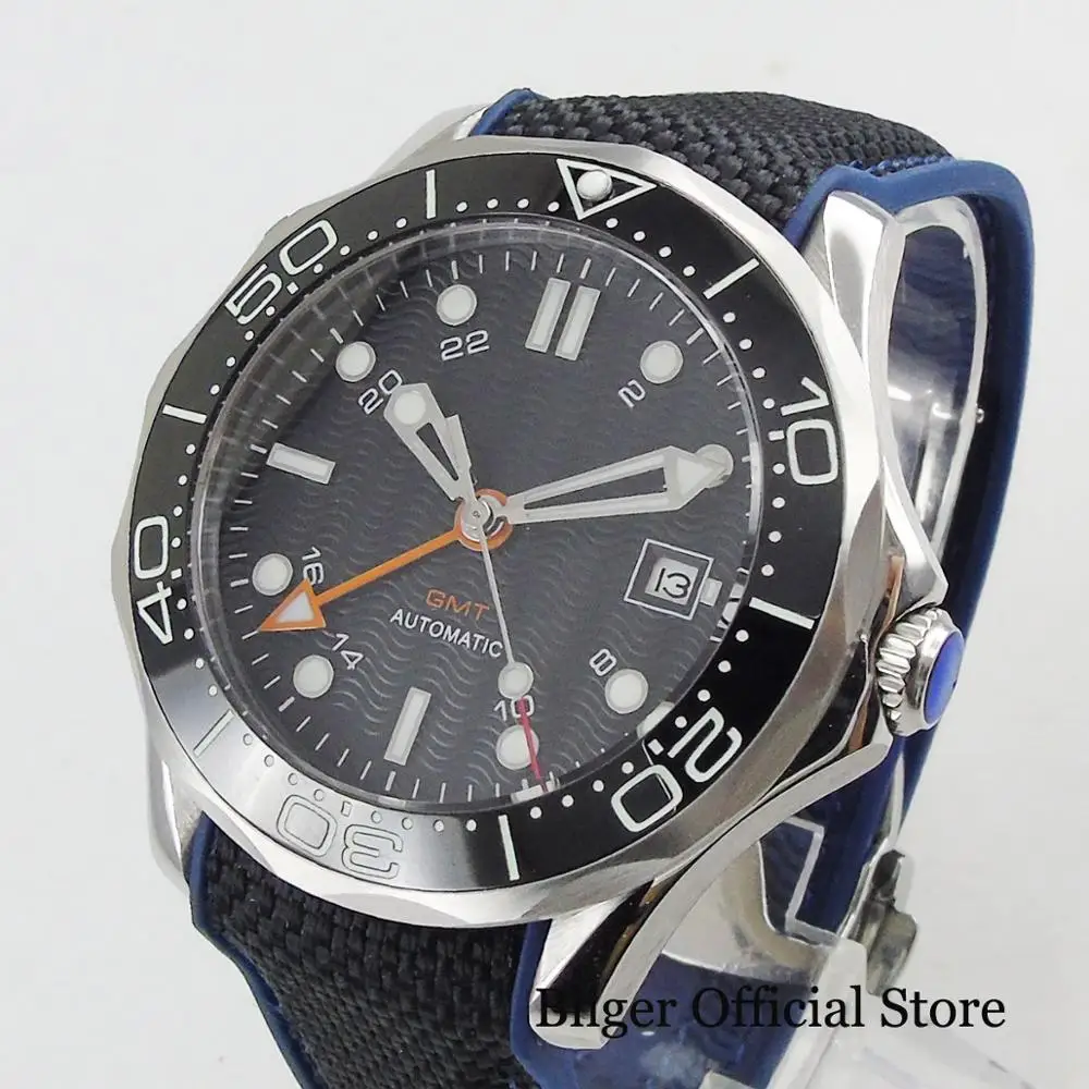 Sapphire Crystal 41mm Black Men's Watch Automatic Movement Silver Color Watch Case Mechancial Wristwatch
Sapphire Crystal 41mm Black Men's Watch Automatic Movement Silver Color Watch Case Mechancial Wristwatch