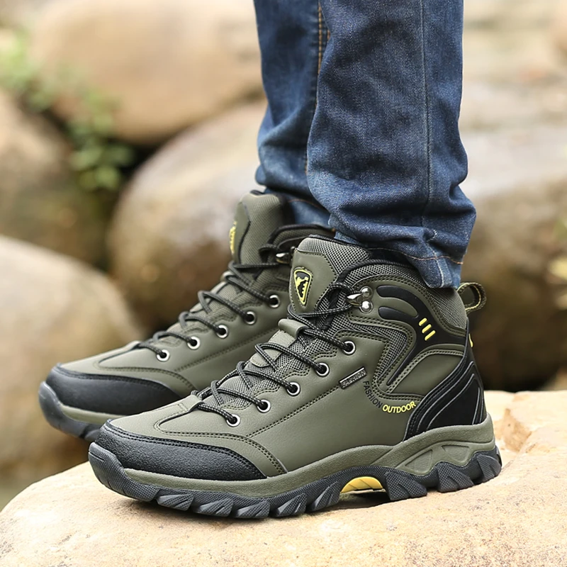 Fine Zero Men Hiking Shoes Waterproof Leather Shoes Climbing & Fishing Shoes New Popular Outdoor Shoes Men High Top Winter Boots
Fine Zero Men Hiking Shoes Waterproof Leather Shoes Climbing & Fishing Shoes New Popular Outdoor Shoes Men High Top Winter Boots