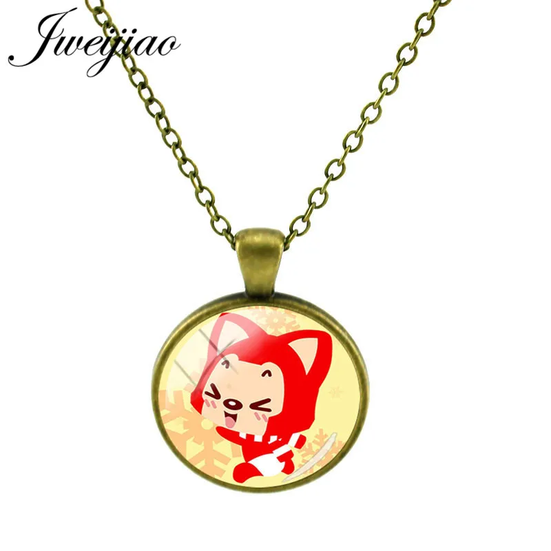 JWEIJIAO Retro Red Little Fox Pendant Necklace Cartoon Animal Art Picture Glass Cabochon Necklaces Charms For Kids Gift Al27
JWEIJIAO Retro Red Little Fox Pendant Necklace Cartoon Animal Art Picture Glass Cabochon Necklaces Charms For Kids Gift Al27