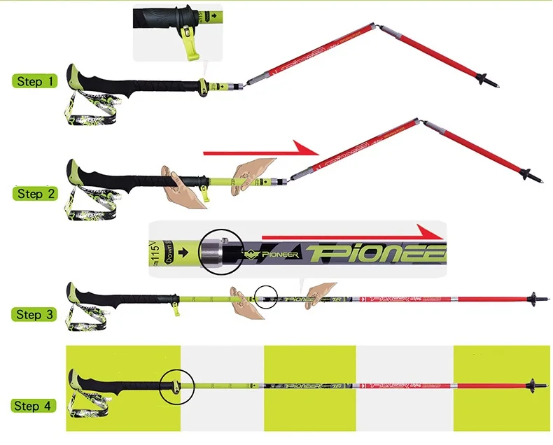 Pioneer 5 joint Carbon Fiber Trekking Poles Ultralight Folding Collapsible Trail Running Hiking Walking Sticks Lightweight Canes
Pioneer 5 joint Carbon Fiber Trekking Poles Ultralight Folding Collapsible Trail Running Hiking Walking Sticks Lightweight Canes